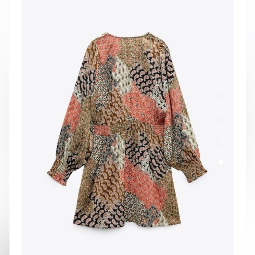 ZARA PRINTED DRESS MULTICOLORED - Picture 3 of 7